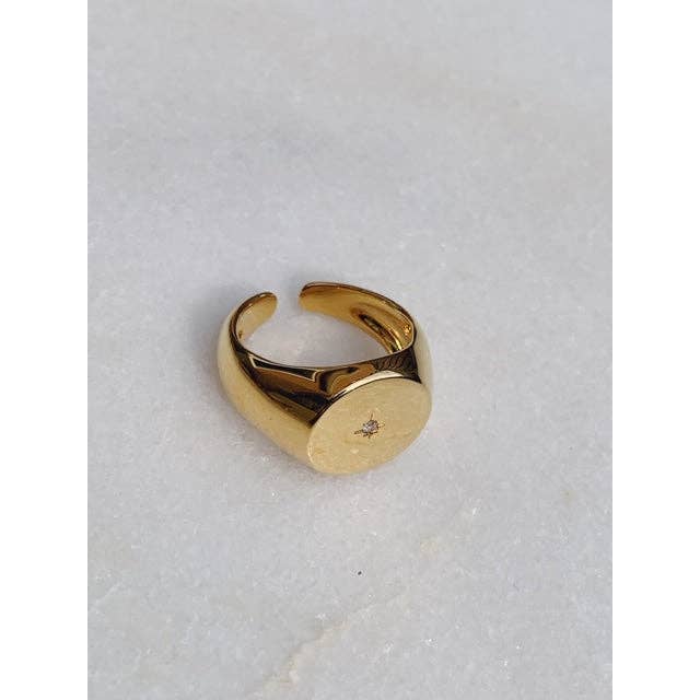 KLASSISK KOLLEKTION - FALLANDE STJÄRNRING - JUSTERBAR för wholesale av ROCKY ROSA