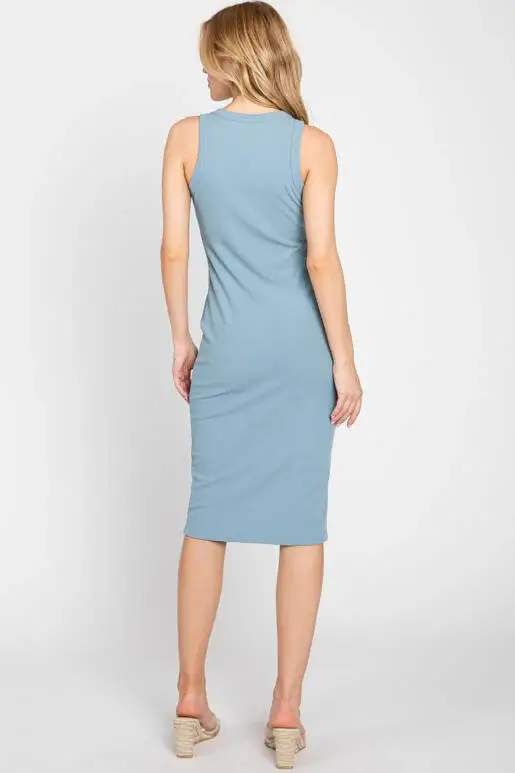 Final Touch – wholesale Dress – Women's – Fitted Rib Jersey Dress - D4067914