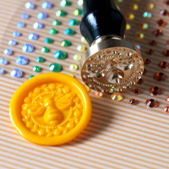 3D Spring Bee - Wax Stamper for wholesale by Honey Bee Stamps