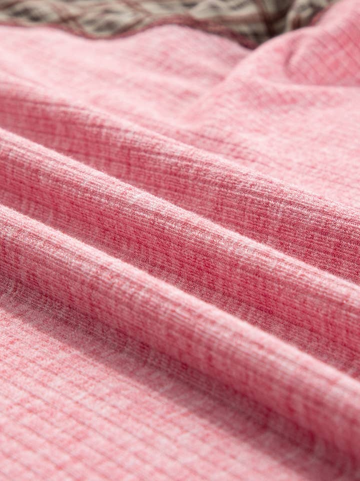 Aapparella - Wholesale Knit Top - Women's - Plaid & Floral Print Ribbed Knit Top | S-2XL7