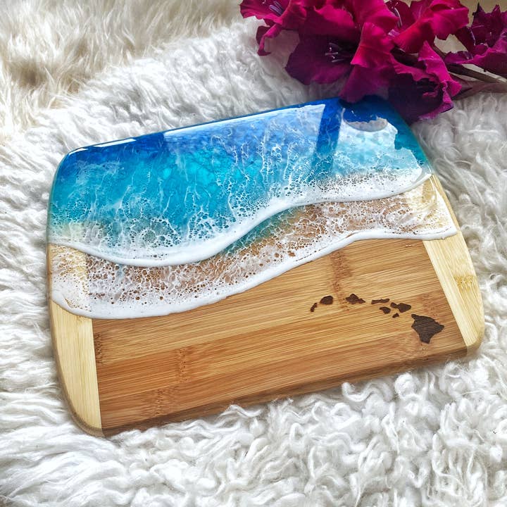 TBM Creations LLC - Wholesale Cheese Board - Hawaii Islands Cheese board | Maui made Charcuterie board