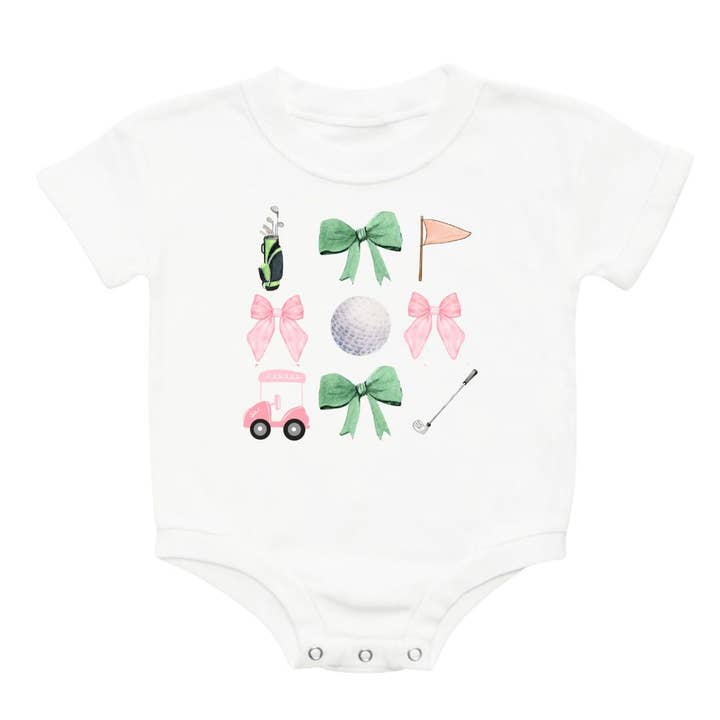 Sweet Wink – Großhandel Body (ohne Füße) – Baby – Coquette Golf Mädchen Kurzarm-Strampler - Babykleidung