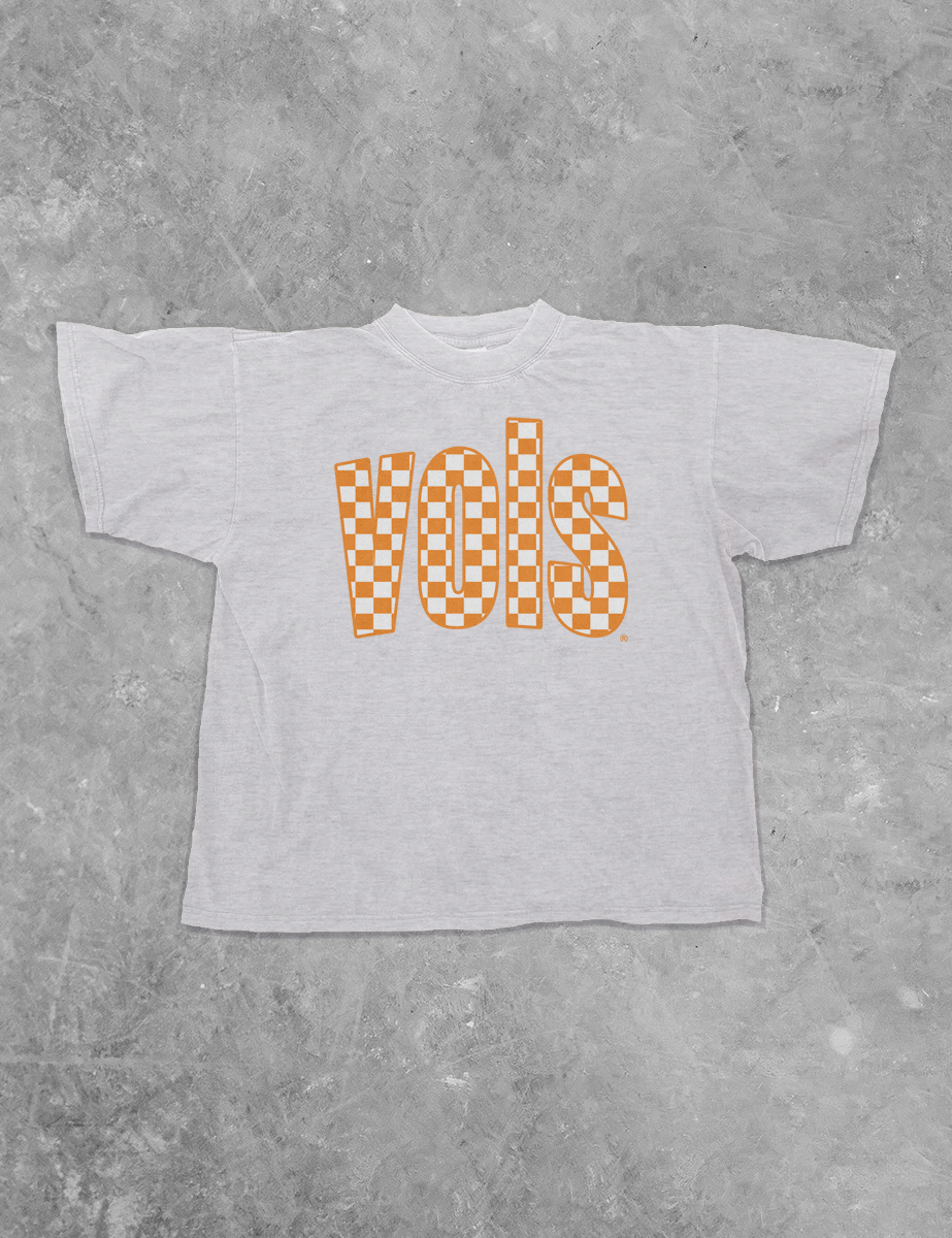 The Clandestine Underground - Vente T-shirt sérigraphié – unisexe - T-shirt en coton à carreaux Tennessee VOLS1