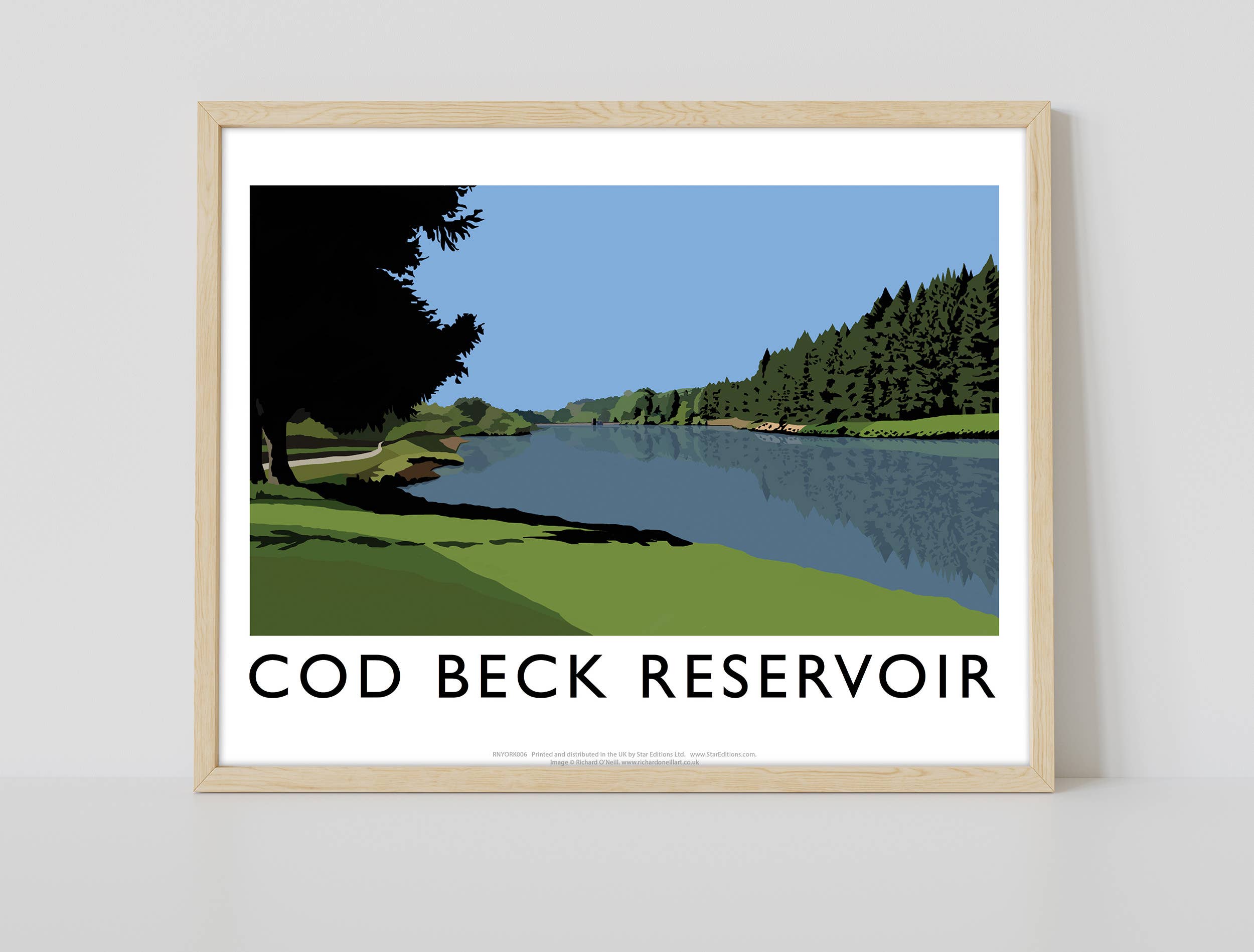 Star Editions – Großhandel Kunstdruck – Cod Beck Reservoir von Künstler Richard O'Neill - Kunstdruck1