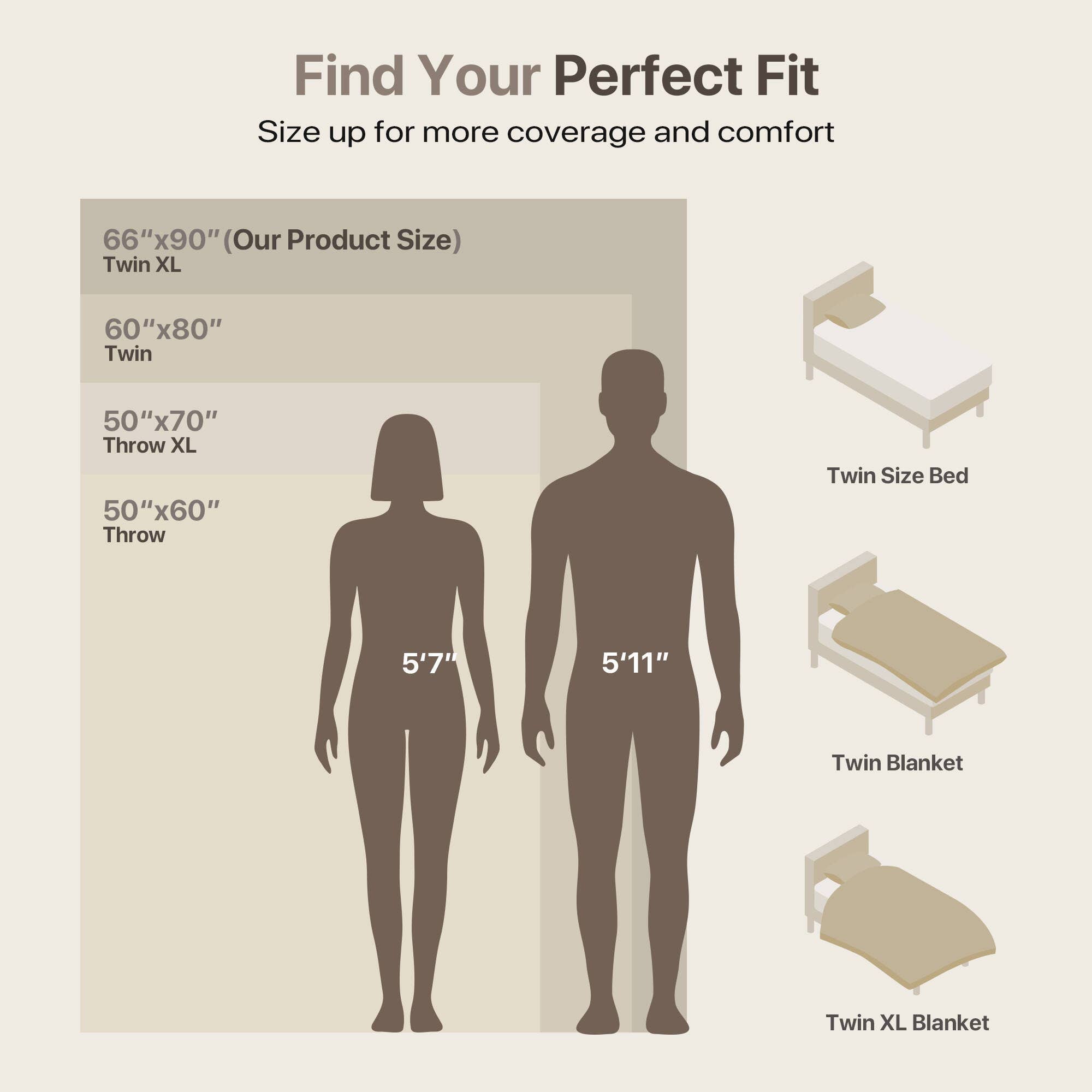 Olliix - Vente Couvre-lit - Couverture de lit en coton gaufré, ivoire14