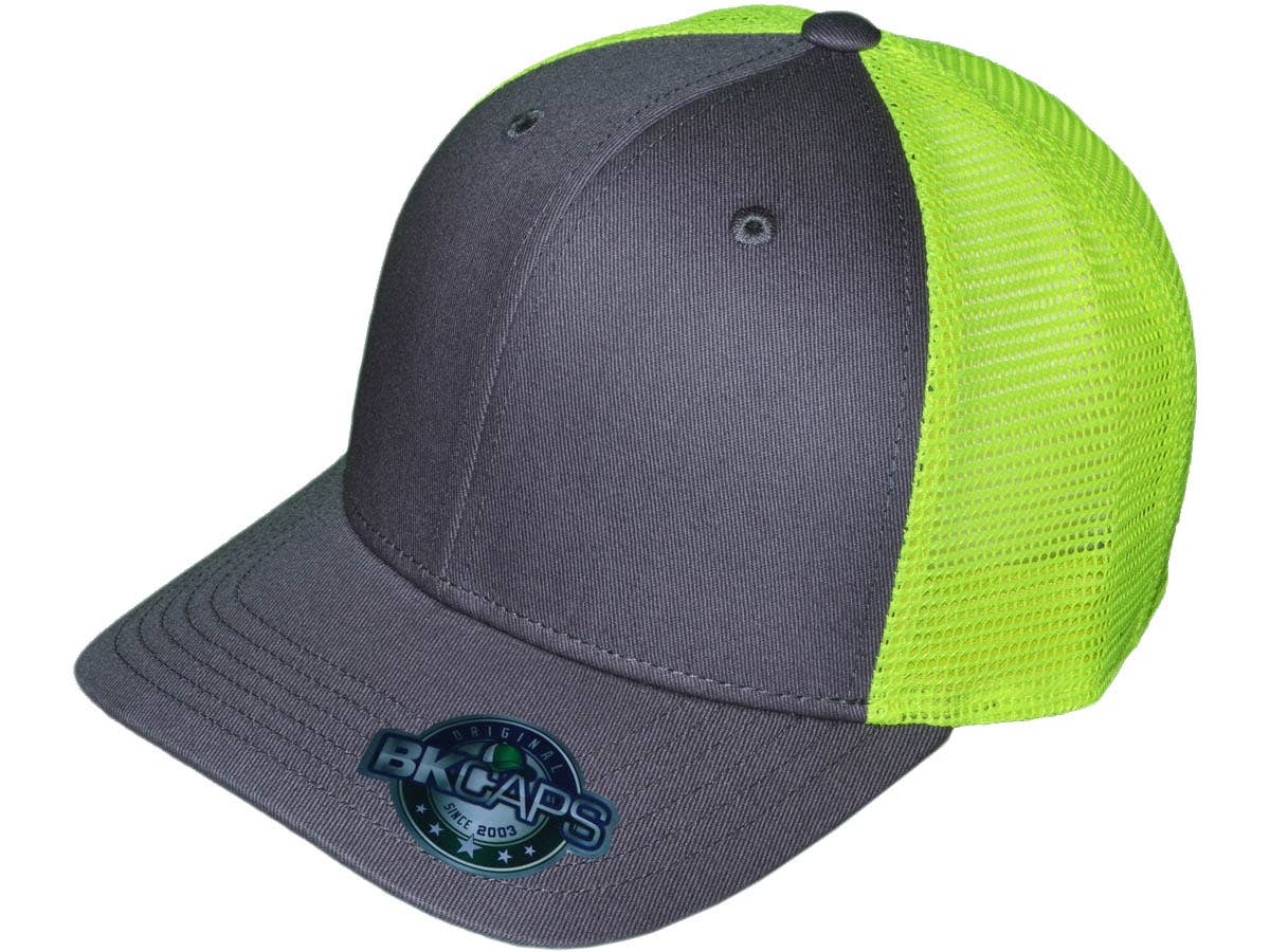 Buck Wholesale - Vendita all'ingrosso Cappellino  da camionista - Unisex - Cappellini Trucker Vuoti - 6 Pannelli Strutturati con Visiera Leggermente Curva12