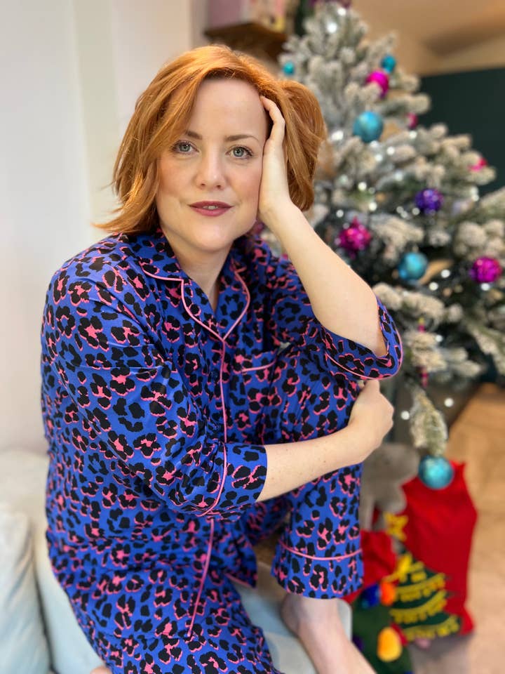 Iris Leopard Print Pyjama for wholesale by Tilbea London