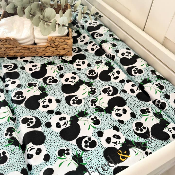 Fred & Noah – wholesale Blöjbytesmatta - Baby – Panda Skötmatta