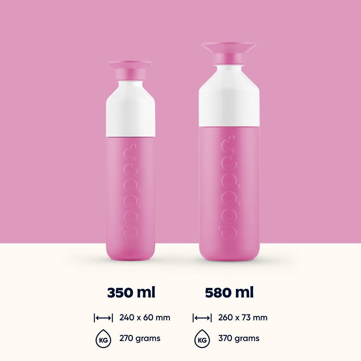Dopper - Wholesale Geïsoleerd drinkgerei - Dopper geïsoleerde thermosfles Pelican Roze 580 ml4