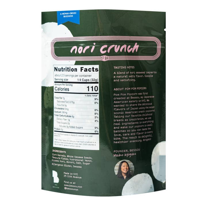 Pom Pom Popcorn by Bessou - Wholesale Popcorn - Popcorn, Nori Crunch
