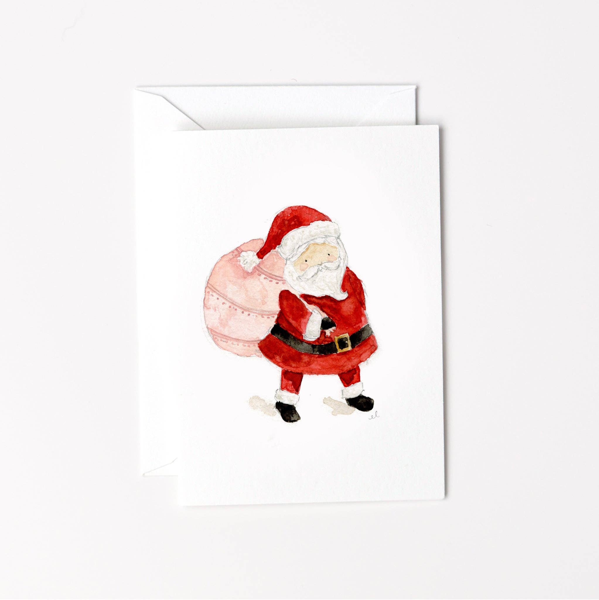 emily lex studio - Wholesale Stationery/Notecard Set - santa bag mini notecard