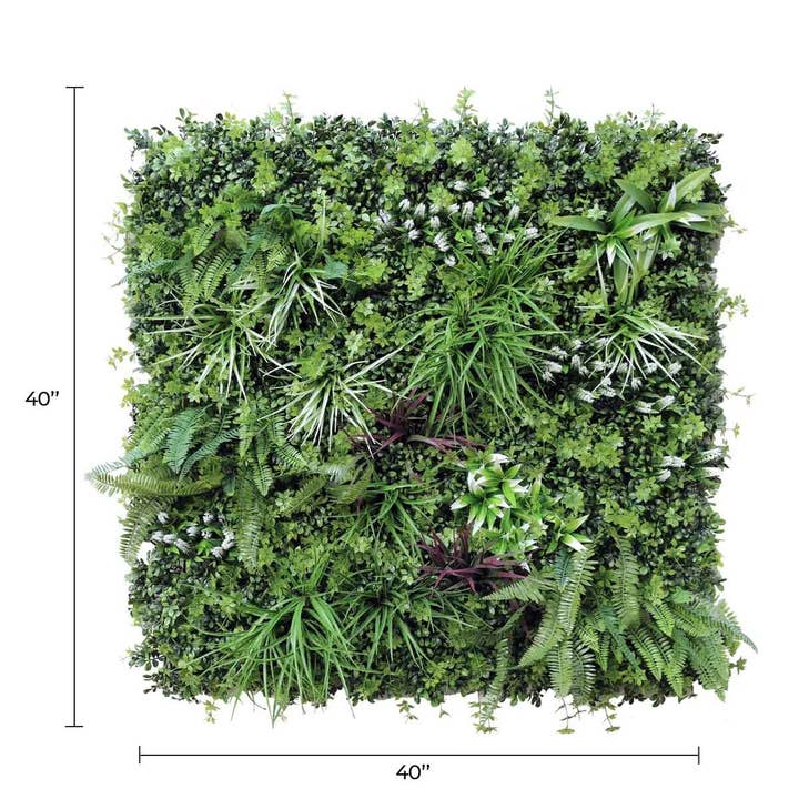 Designer Plants - Wholesale Artificial plant - Luxury Tropical Vista Artificial Vertical Garden 40" x 40" 11SQ FT Commercial Grade UV Resistant1