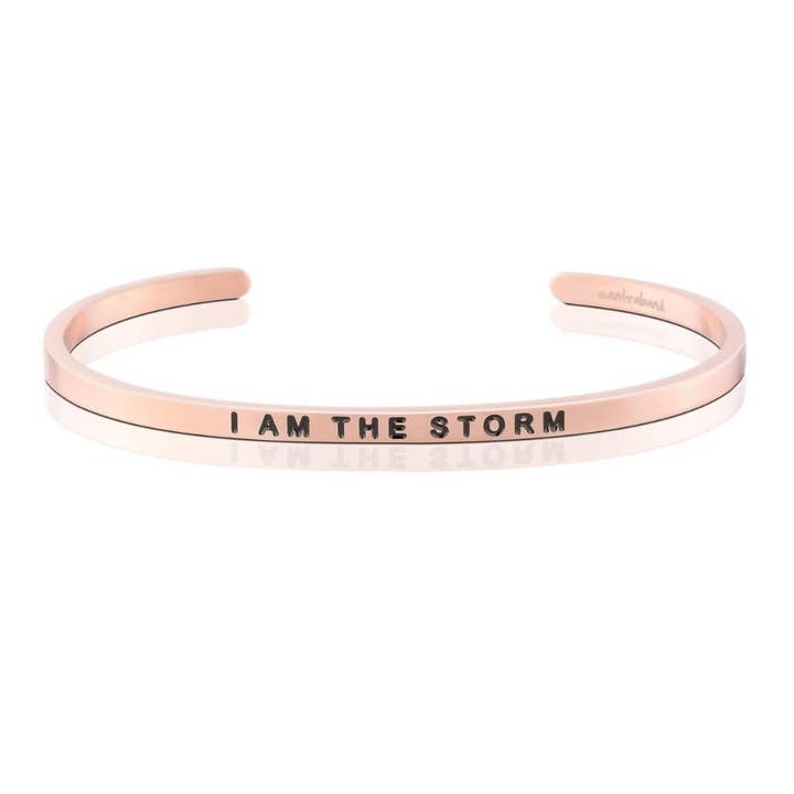MantraBand - Wholesale Cuff Bracelet - I Am The Storm - inspirational mantraband® cuff bracelet