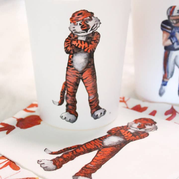 FOSTER - Wholesale Disposable Napkin - Auburn Aubie Napkin Set1