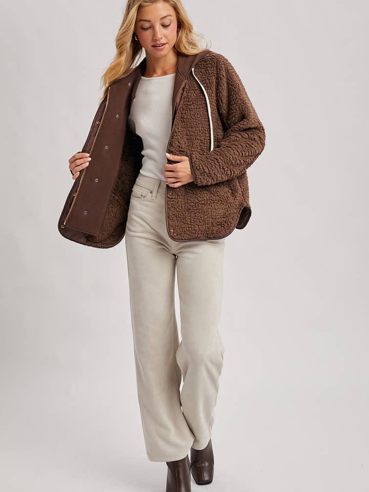 Bluivy - Wholesale Jacket - Women's - SHERPA ADJUSTABLE HOODED JACKET17