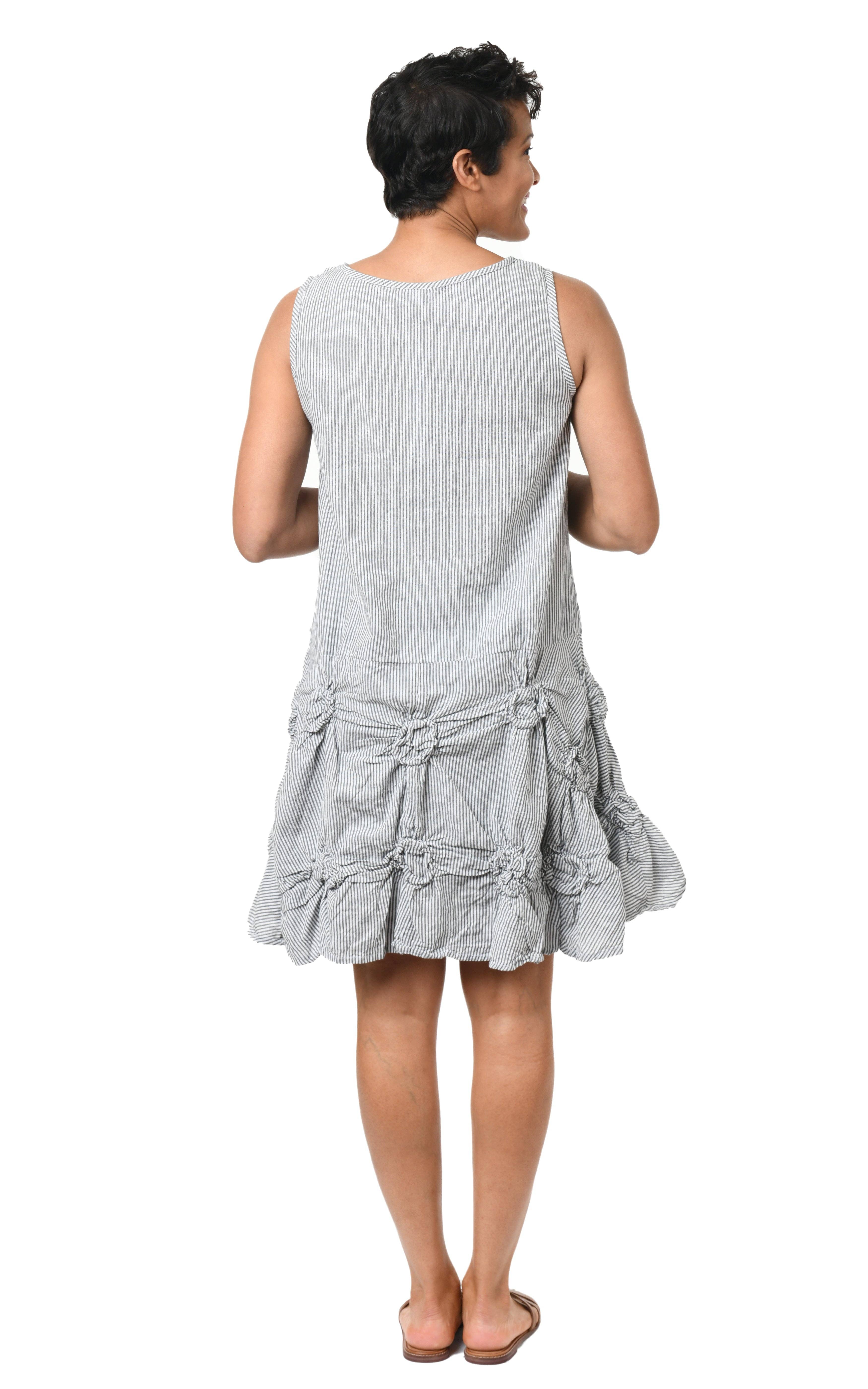 Tulip Clothing - Vente Tunique – femme - CV379 Tunique Matilda en rayure ticking*4