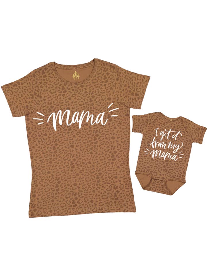 Mackenzie Madison of Philadelphia - Vendita all'ingrosso Maglietta serigrafata - Donna - Mama Brown Leopard - Maglietta unisex da donna1