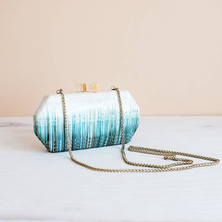 LIKHÂ - Wholesale Clutch - Dames - Teal Clutch Bag - Handgemaakte Clutch | LIKH Â1