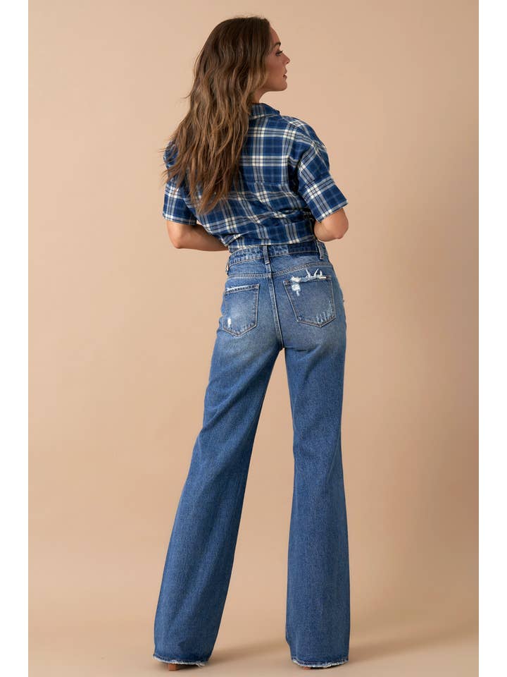 Insane Gene USA - Wholesale Jeans - Women's - High Rise Relaxed Boot Cut Denim6