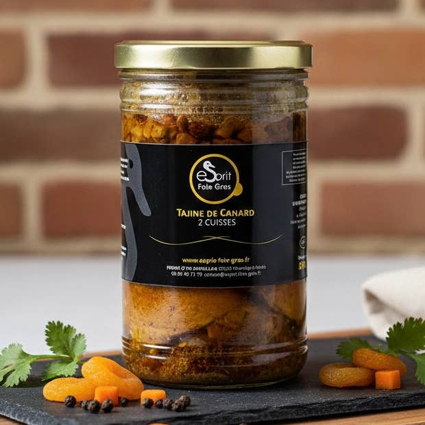 Enten-Tajine (2 Beine) - 850 g für den Großhandel von Esprit Foie Gras