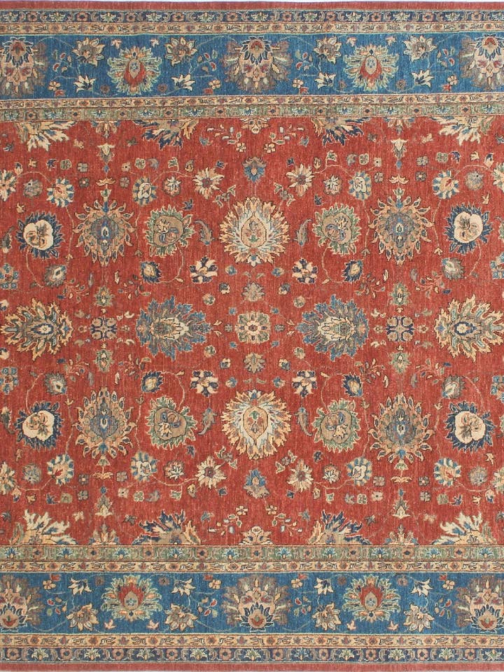Yousafi Eda Rust/Blue Rug, 8'0" x 10'0" for wholesale by Noori Rug
