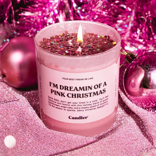Candier - Wholesale Jar/Filled Candle - I'm Dreaming Of A Pink Christmas