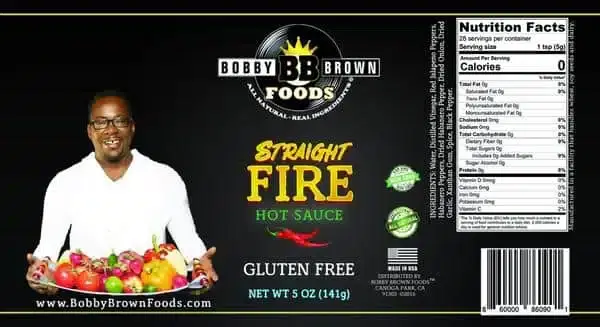 Bobby Brown Foods - Wholesale Hot Sauce - Bobby’s Straight FIRE Hot Sauce1