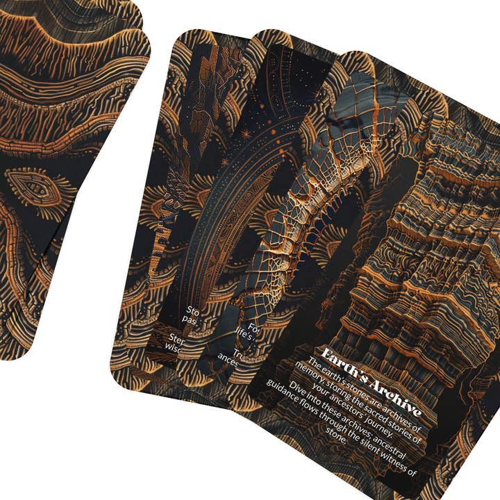 Ibiza Tarot USA - Wholesale Tarot Cards - Stone Memory Ancestral Earth Oracle Deck – 22 Cards6