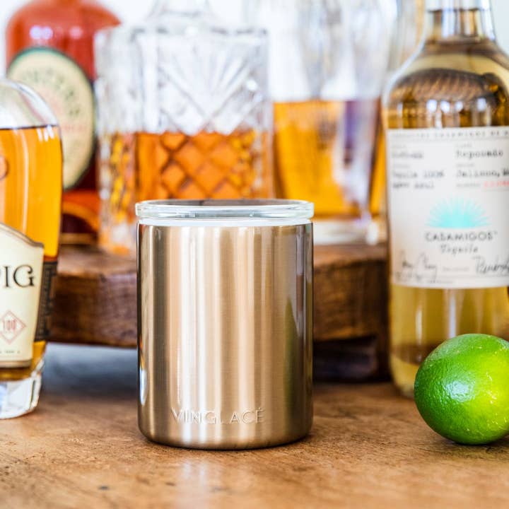 Vinglacé - Wholesale Cocktail/Liquor Glass - Copper Glass Lined Whiskey Low Ball