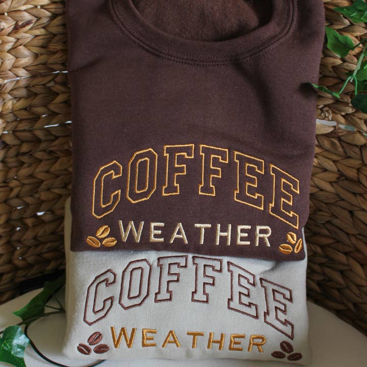 ”Kaffeväder” Crewneck för wholesale av SewGenesis