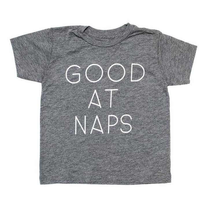 Toddler Good At Naps Tee for wholesale by Cinder + Salt