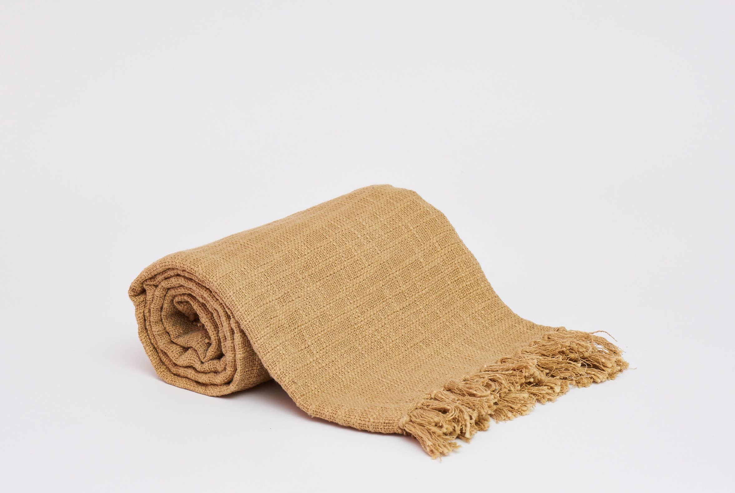 House Of Harkaari - Wholesale Throw Blanket - Cotton Slub Throw with Fringe ends2