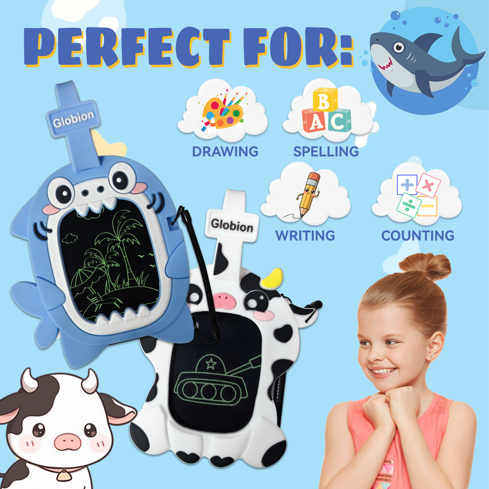 Black Kids Doodle Pad - Holiday series - Santa for wholesale on Faire6