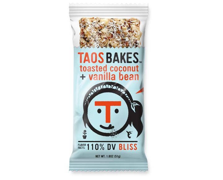 Taos Bakes - Wholesale Snack Bar - Toasted Coconut + Vanilla Bean | Snack Bars | 1.8oz6
