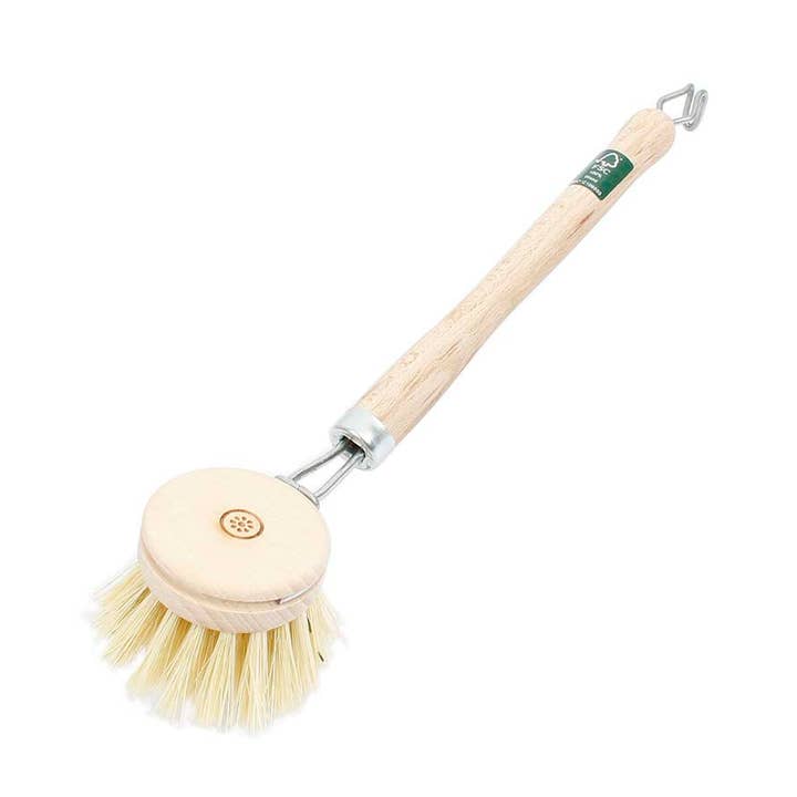 Wooden Replaceable Head Dish Brush - Plant Based Bristles for wholesale by Green Pioneer: A Slice of Green + ReSpiin