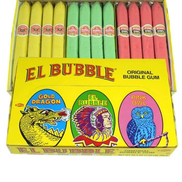 Majestic Wholesale - Wholesale Chewing Gum - El Bubble Original Bubble Gum Cigars Banana Apple Fruit 36CT
