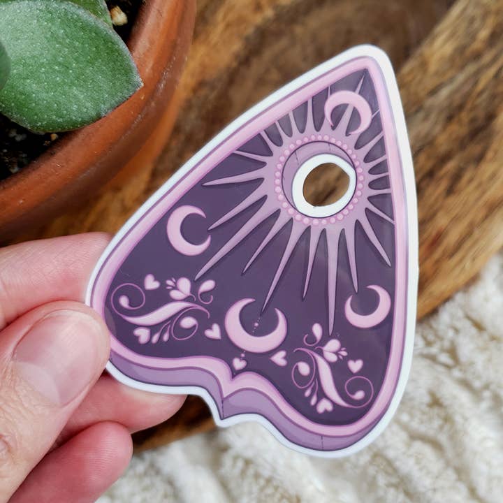 Autocollant en vinyle Ouija Planchette, 3x2,5" pour la vente par Chez Louie Designs