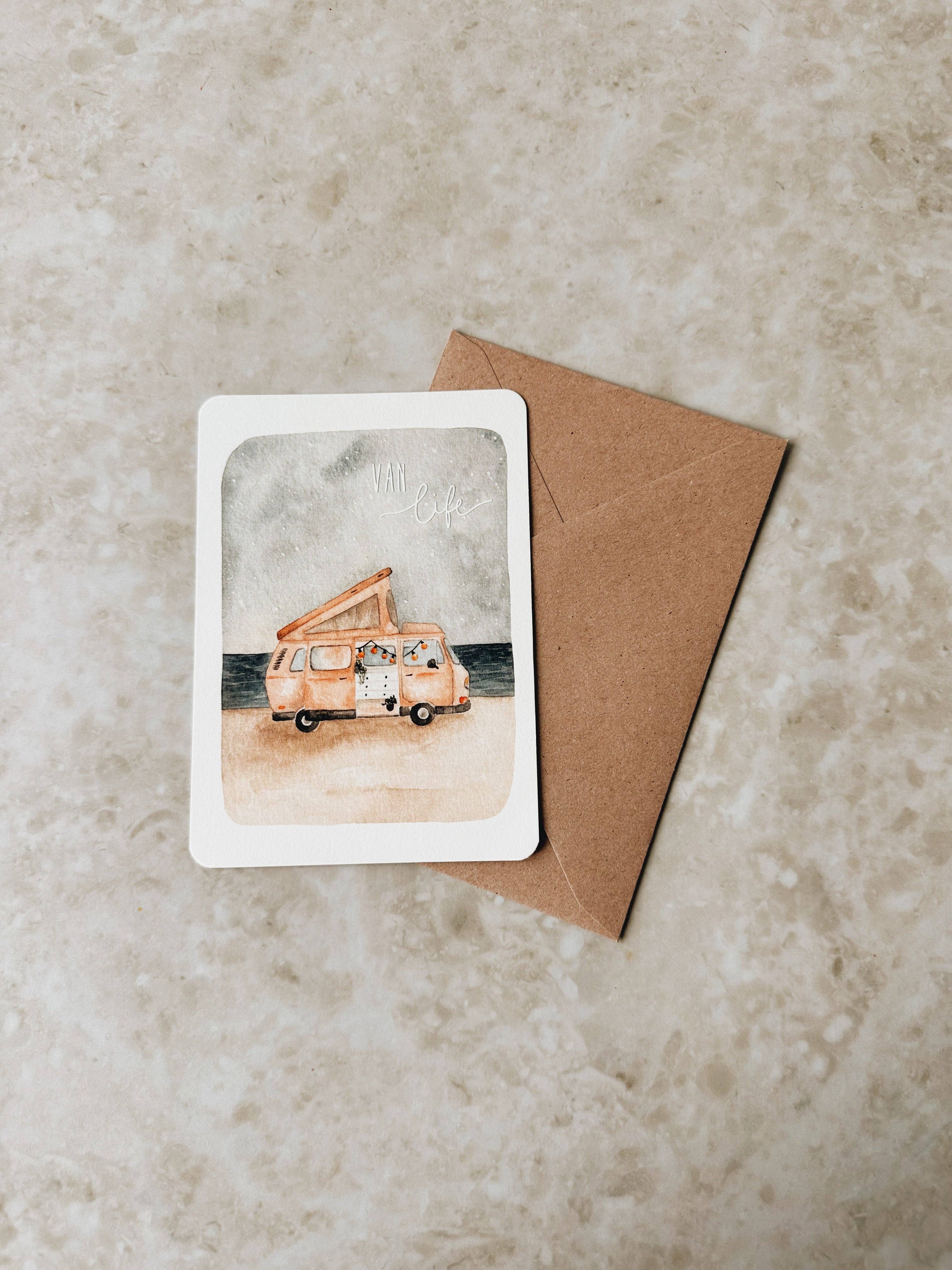 Linda Mundo - Wholesale Postcard - Van Life postcard2