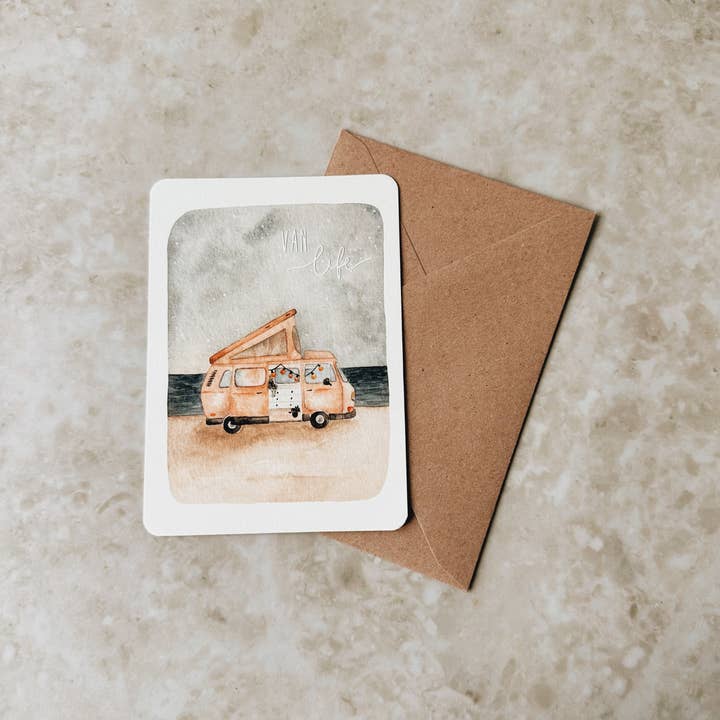 Linda Mundo - Wholesale Postcard - Van Life postcard2