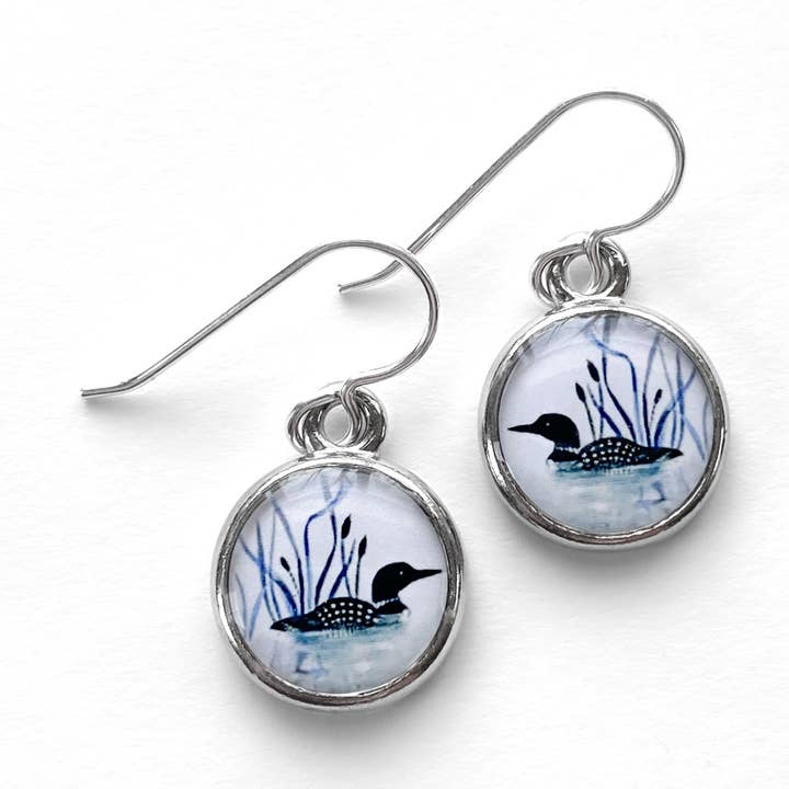 Loon Silver Earring for wholesale by Seed and Sky