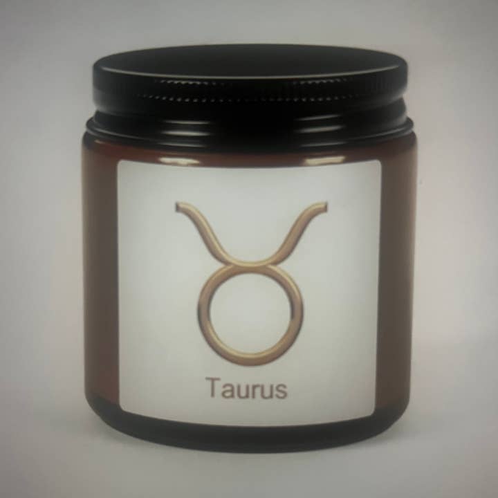 Scented Taurus Zodiac Candle for wholesale by Charmed Abode Shoppe