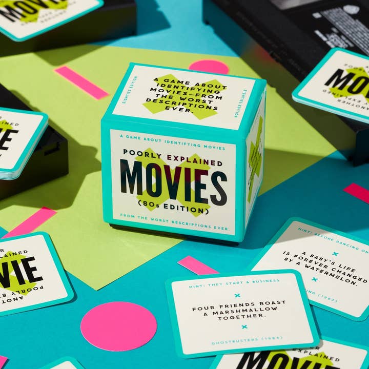 Chronicle Books - Wholesale Card Game - Brass Monkey Mini Poorly Explained Movies - 80s Edition4