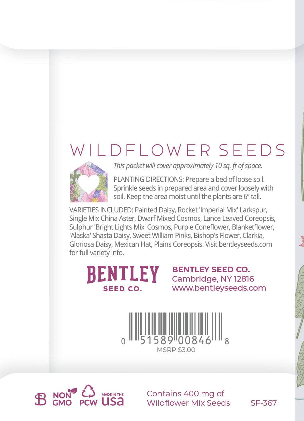 Bentley Seed Co. - Wholesale Plant Seeds - Love Where You Live - Wildflower Seed Packets1