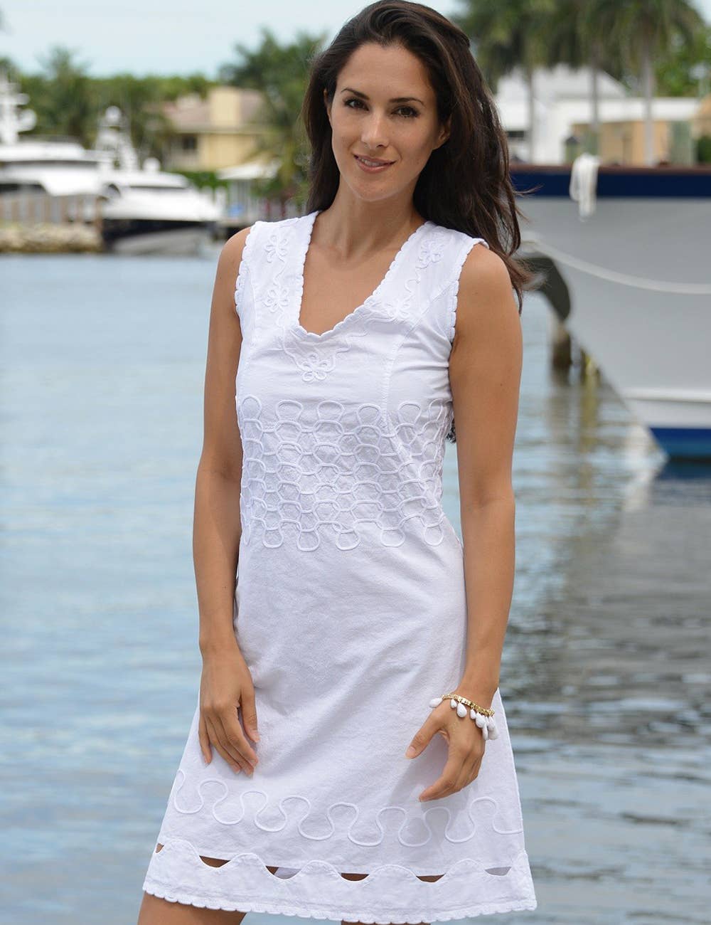 Cotton Natural - Wholesale Dress - Women's - Largo Dress3