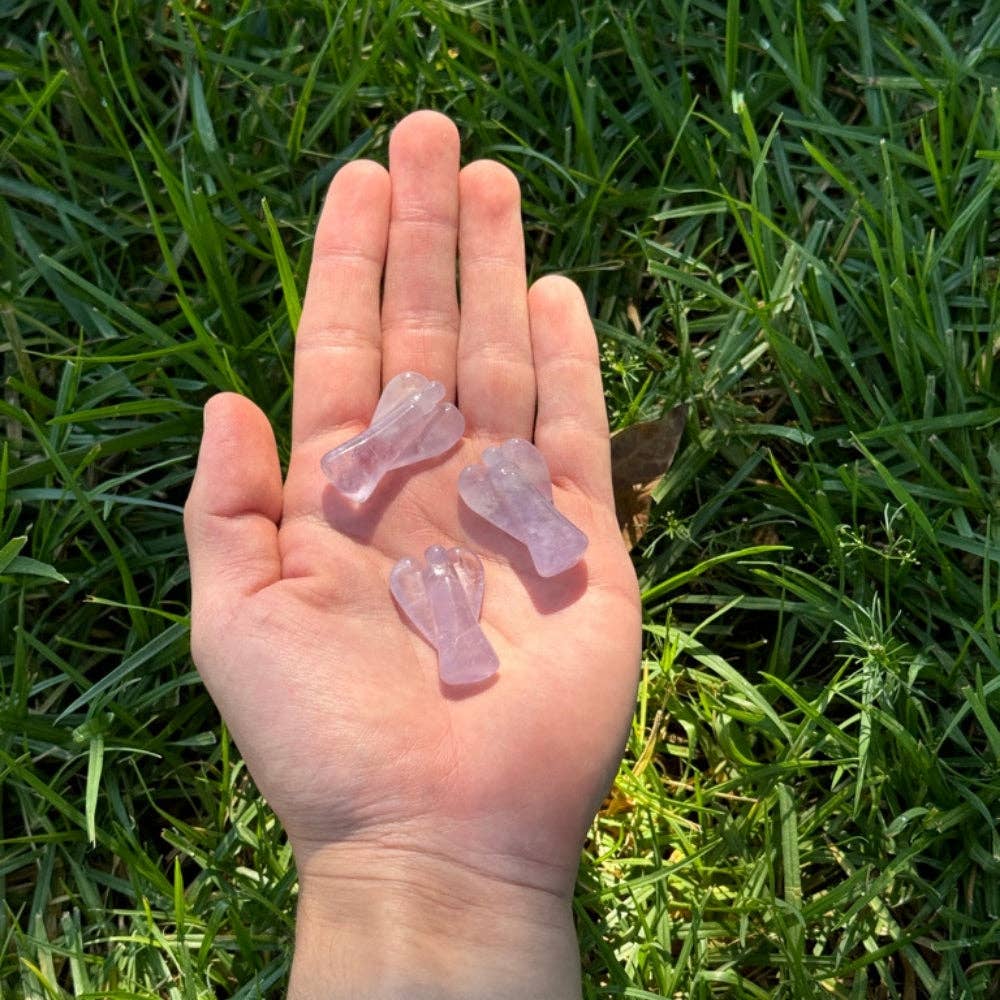 Earths Elements Wholesale - Wholesale Spiritual Stone/Crystal - Mini Crystal Angel  - Amethyst1