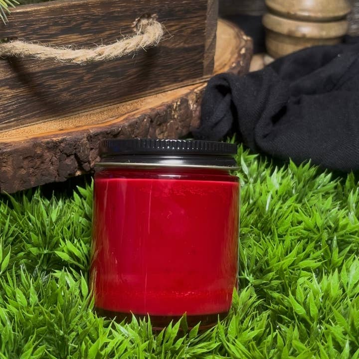 Pine and Ash - Wholesale Jar/Filled Candle - Red 4oz (Taylor Swift Inspired)1