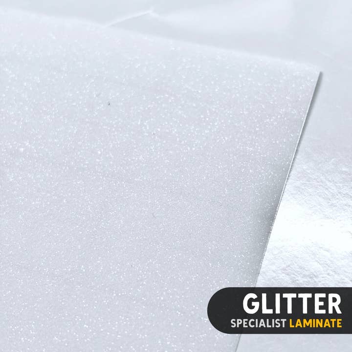 Self-Adhesive Glitter Laminate (A4) for wholesale by Stickiply