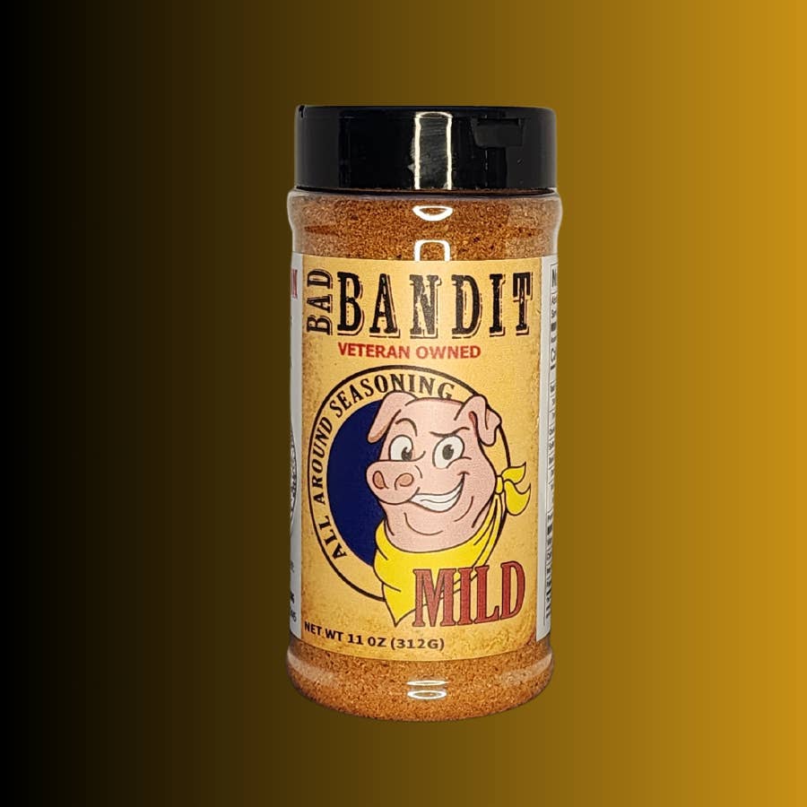 Bad Bandit Rub and Seasoning - Wholesale Rub - 11 oz. MILD Shaker