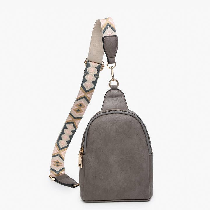 Jen & Co. - Wholesale Crossbody Bag - Women's - M2436 Ellen Sling Bag w/ Removable Guitar Strap
