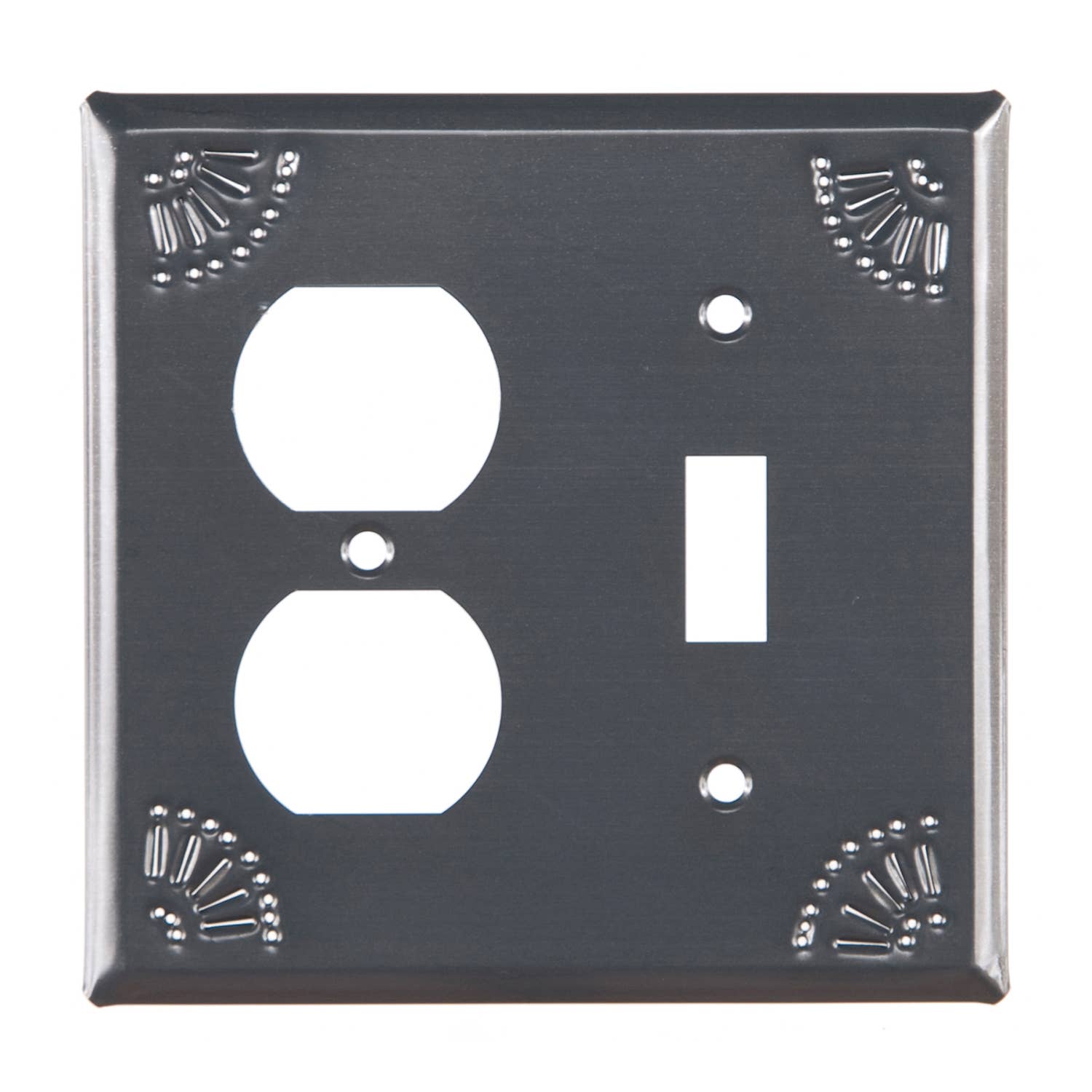 Irvin's Tinware - Wholesale Light Switch Cover/Plate - Outlet and Switch Cover with Chisel Punch Design1